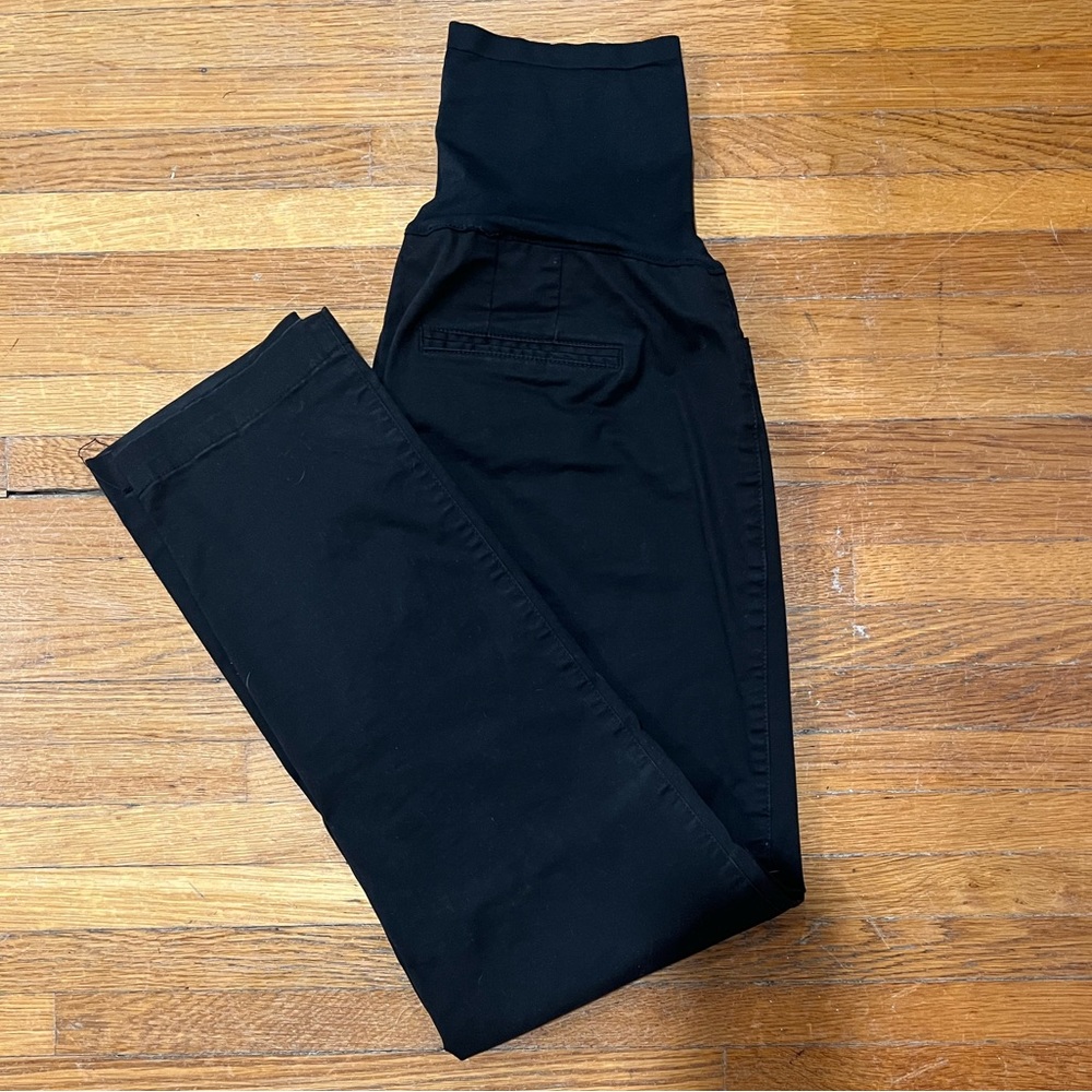 Black maternity work pants